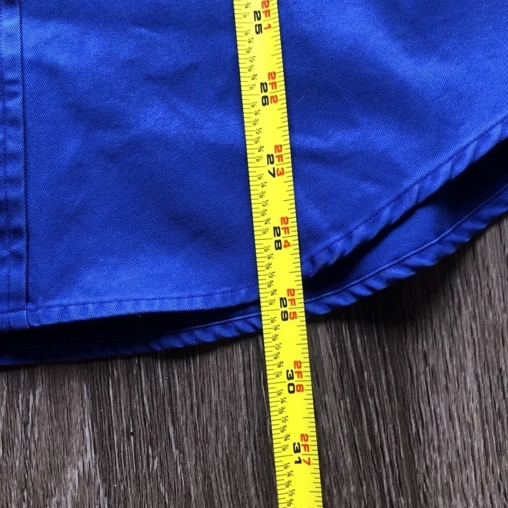 RARE Vintage Polo Ralph Lauren Sport Classic Fit Utility Shirt Blue Yellow Green